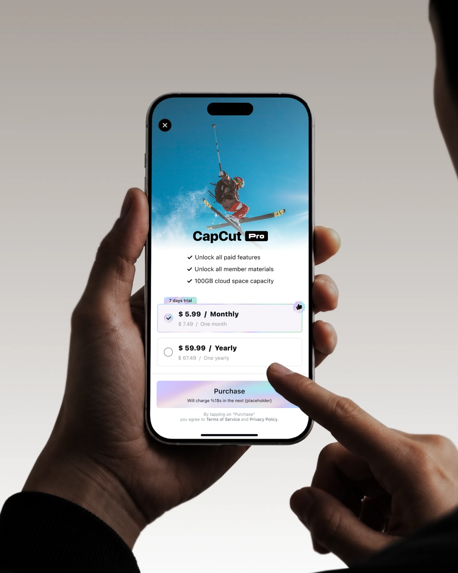 CapCut Pro 订阅购买体验